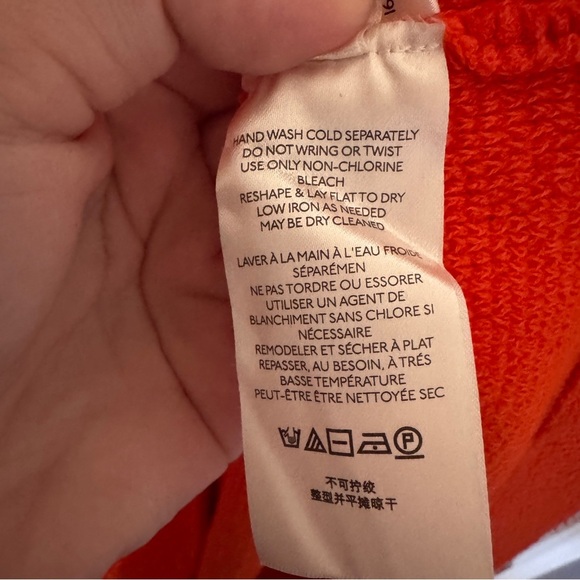 Free People Oversized Orangish-Red Mock Neck Sweater - Picture 11 of 16